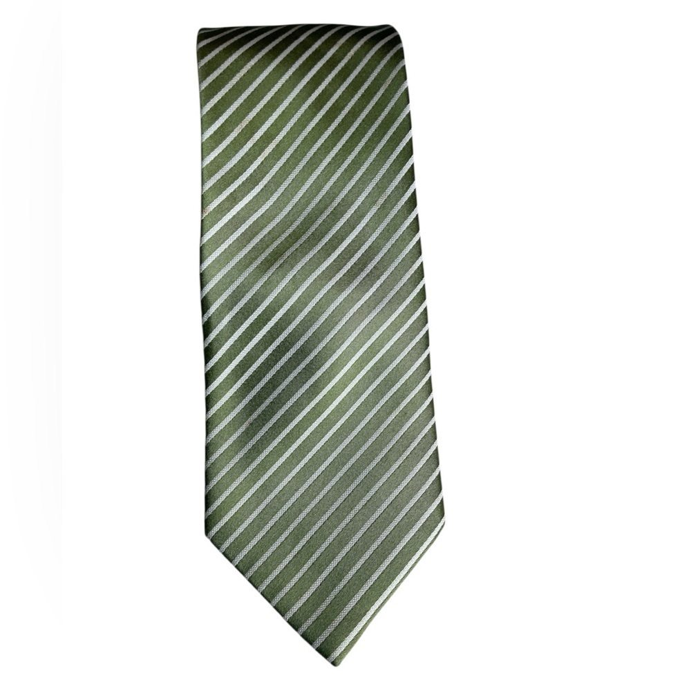 Parsley Green Striped Men's Tie *